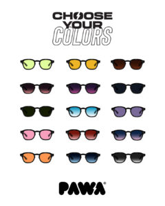 Collection de lunettes Pawa Eyewear aux verres colorés disponible chez The House of Eyewear opticien créateur Paris 1er