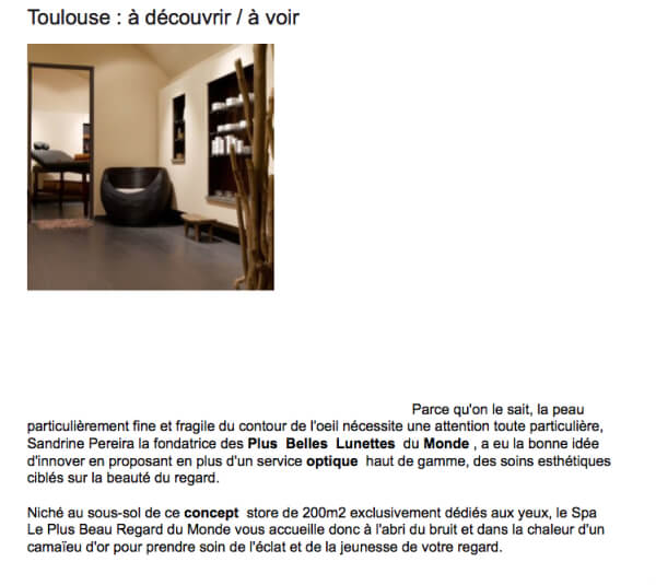 House of eyewear - presse Beaité addict