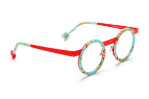 monture optique homme femme sabine be combiné métal rouge acetate bleu ciel Be gipsy
