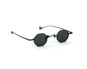 monture solaire homme Eyepetizer Tommy hexagonale noir