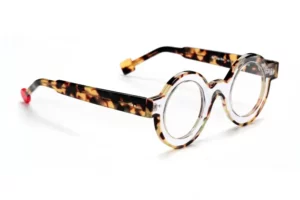 monture ronde transparente ecaille be pop line homme femme sabine be