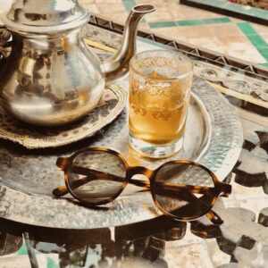 monture solaire homme femme LGR Reunion ronde ecaille verres vert