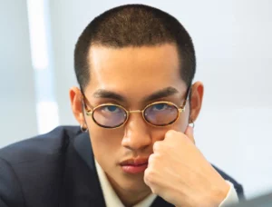 monture optique homme LGR lions of ethiopia Karnak ovale dorée ecaille