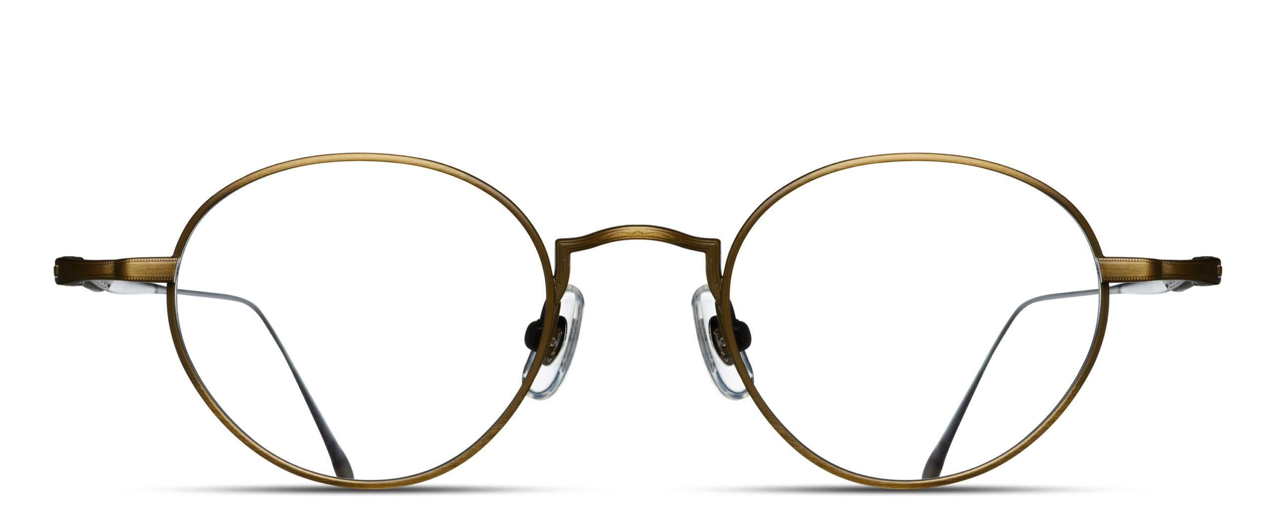 monture optique homme femme matsuda héritage M10189H ronde fine titane antique gold