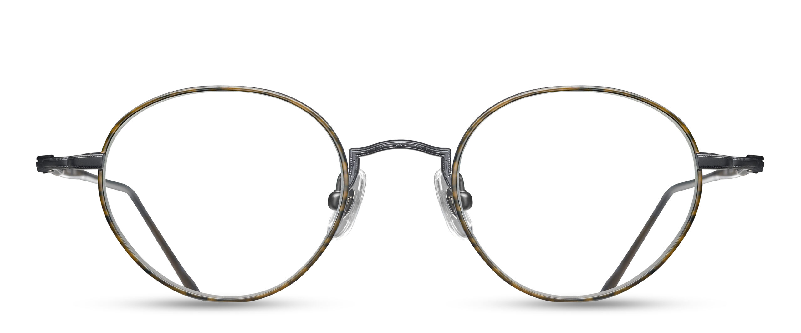 monture optique homme femme matsuda héritage M10189H ronde fine titane mat black ecaille