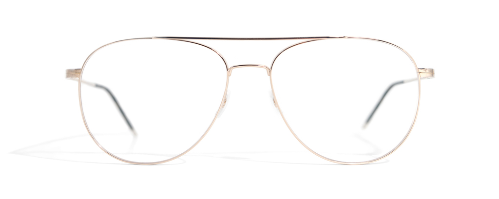 monture optique homme femme gotti dillon metal pilote gold