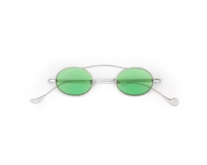 Lunettes de lecture colorées Eyepetizer Voltaire argent vert– opticien indépendant Paris 1er