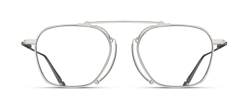 monture optique homme femme matsuda m3129 pilote carré fine métal titane argent