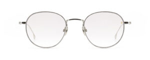 Lunettes Gotti Precious Objects PO 01 silver en titane vue de face – monture suisse minimaliste chez The House of Eyewear opticien Gotti Paris 1er