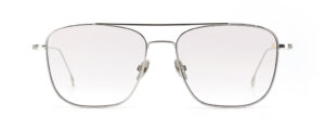 Lunettes Gotti Precious Objects PO 04 silver en titane vue de face – monture suisse minimaliste chez The House of Eyewear opticien Gotti Paris 1er