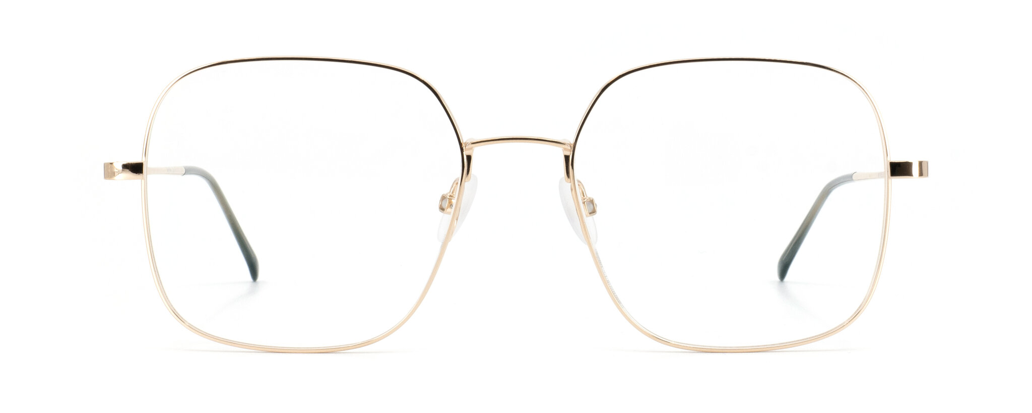 Lunettes carrées Gotti Ayele GLS or en titane vue de face chez The House of Eyewear Paris 1er
