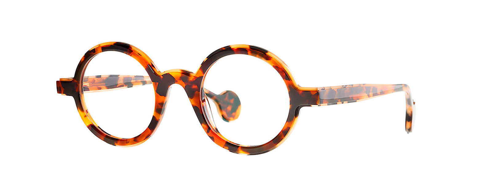 Lunettes Theo Loctite écaille marron et orange