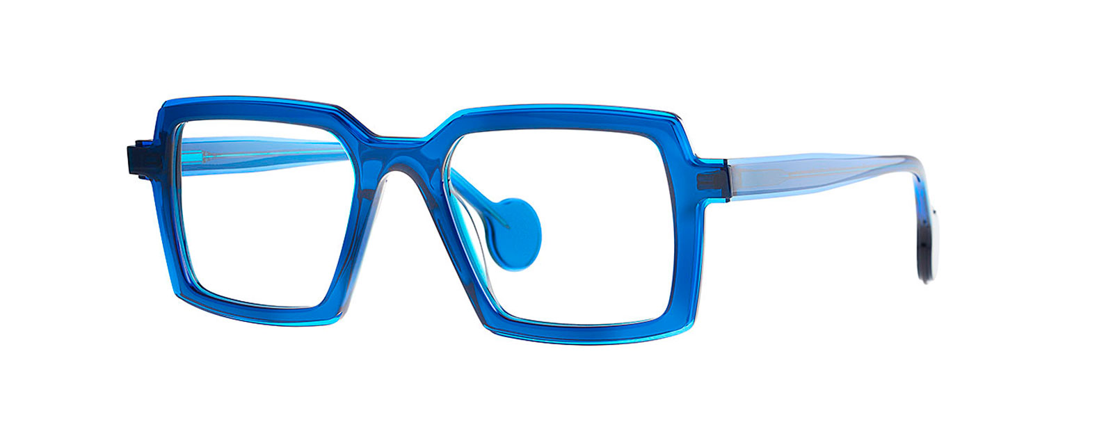 Lunettes Theo Scotch bleu transparent